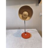 Vintage orange metal lamp