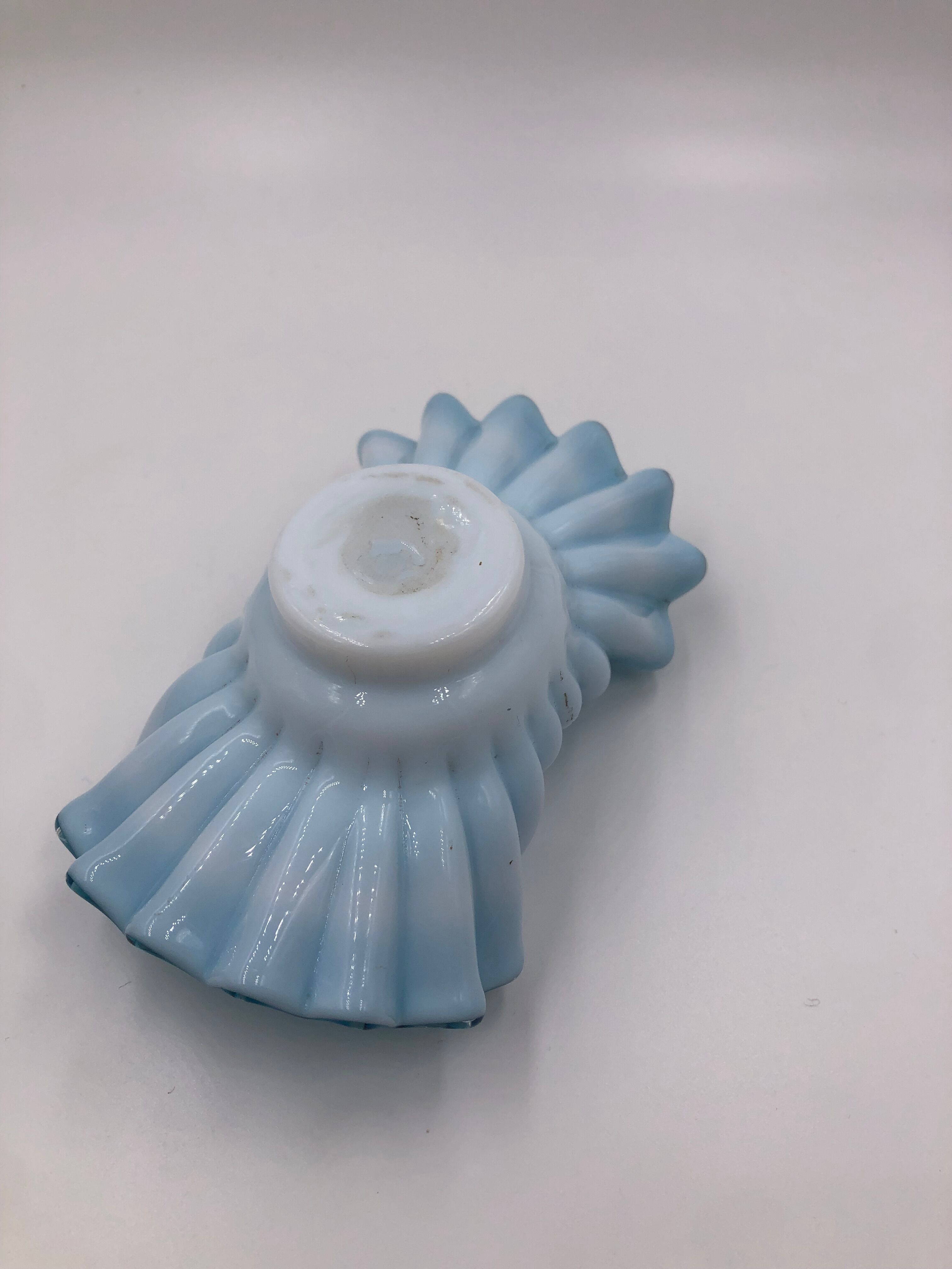 Empty pocket cut opaline turquoise lace vintage