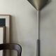 Vintage chrome metal cone floor lamp, adjustable, Ikea 1980.