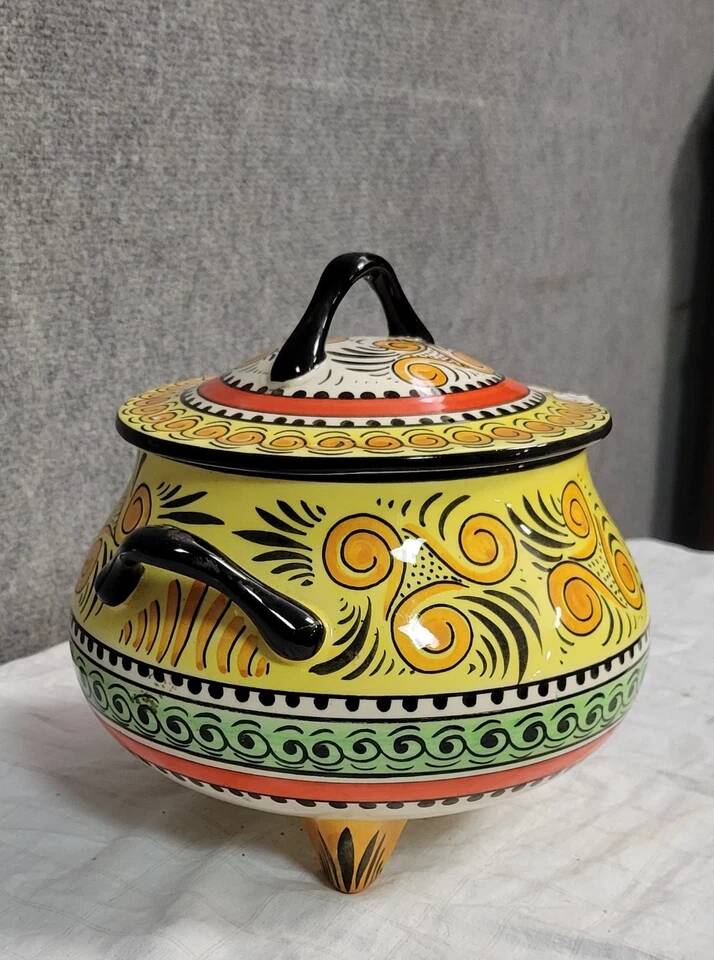 Mont Saint Michel pottery by Breitz: ceramic soup tureen 1960