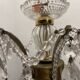Large Crystal Beaded Pink Murano Glass Chandelier