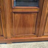 4-door bookcase in solid walnut circa 1880