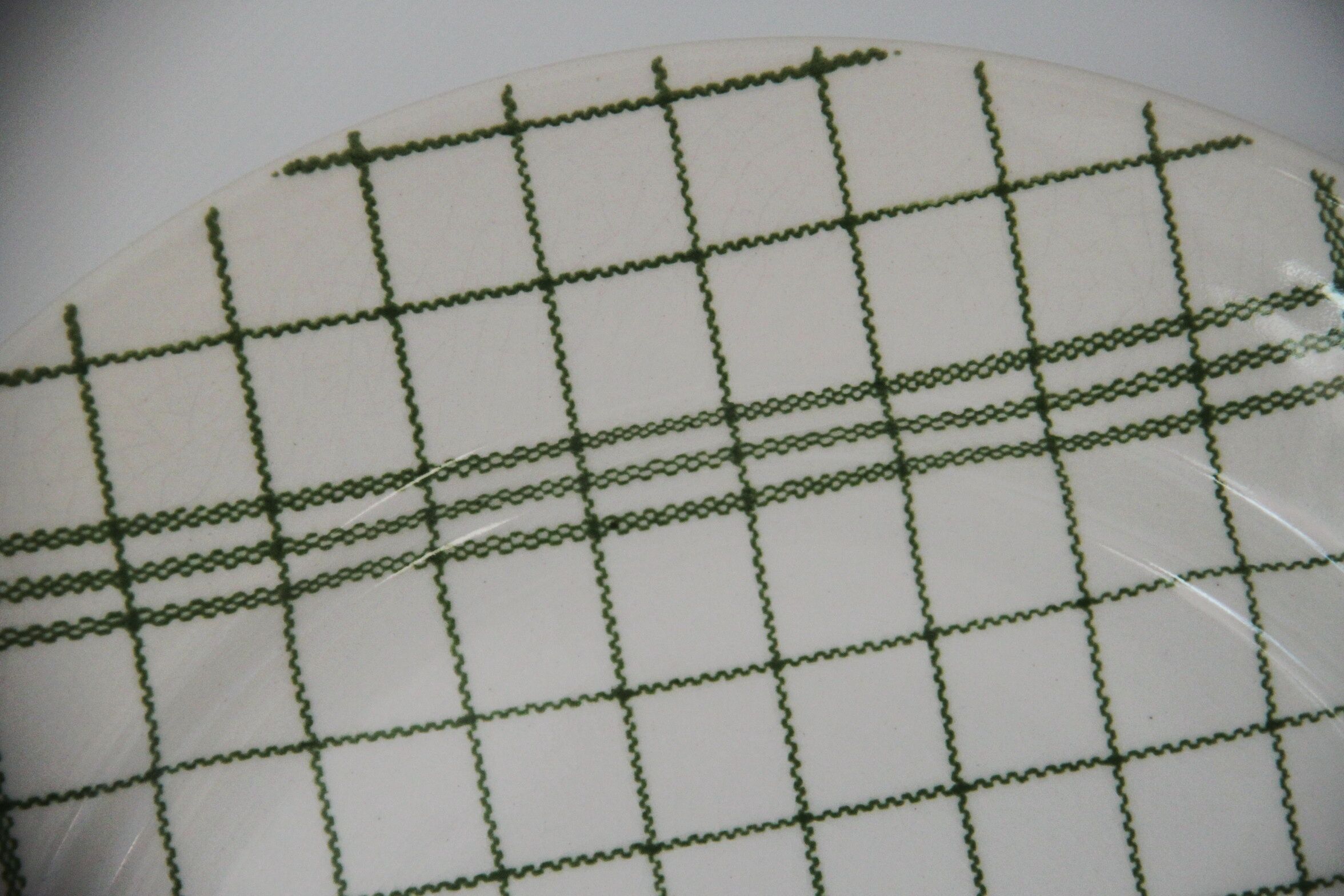 Lot of 7 flat plates Prairie - Gien manufacture
