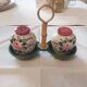 Vintage ceramic salt and pepper shaker set