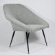 Fauteuil Eva, restauré, années 1960, gris
