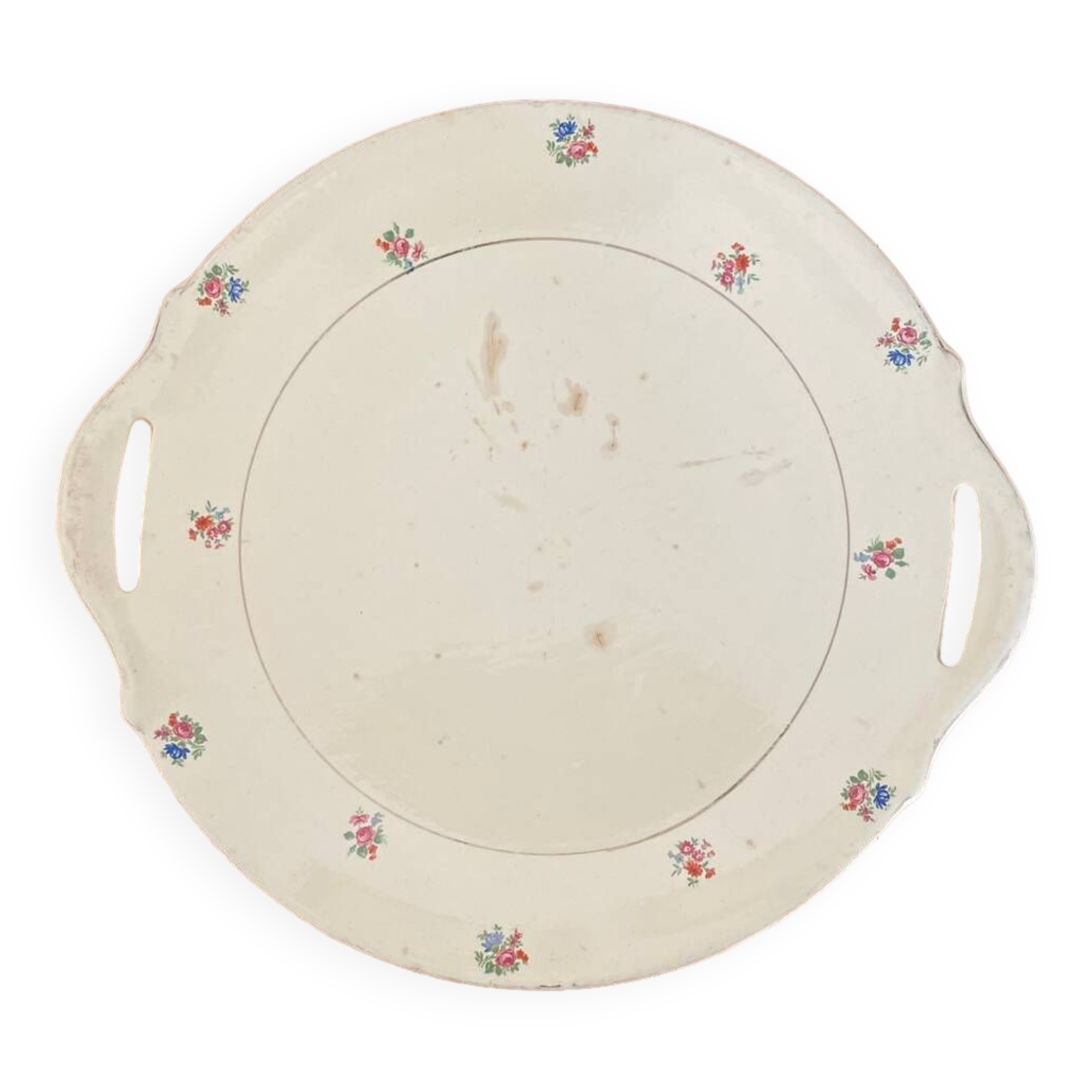 Old porcelain pie dish from Digoin Sarreguemines