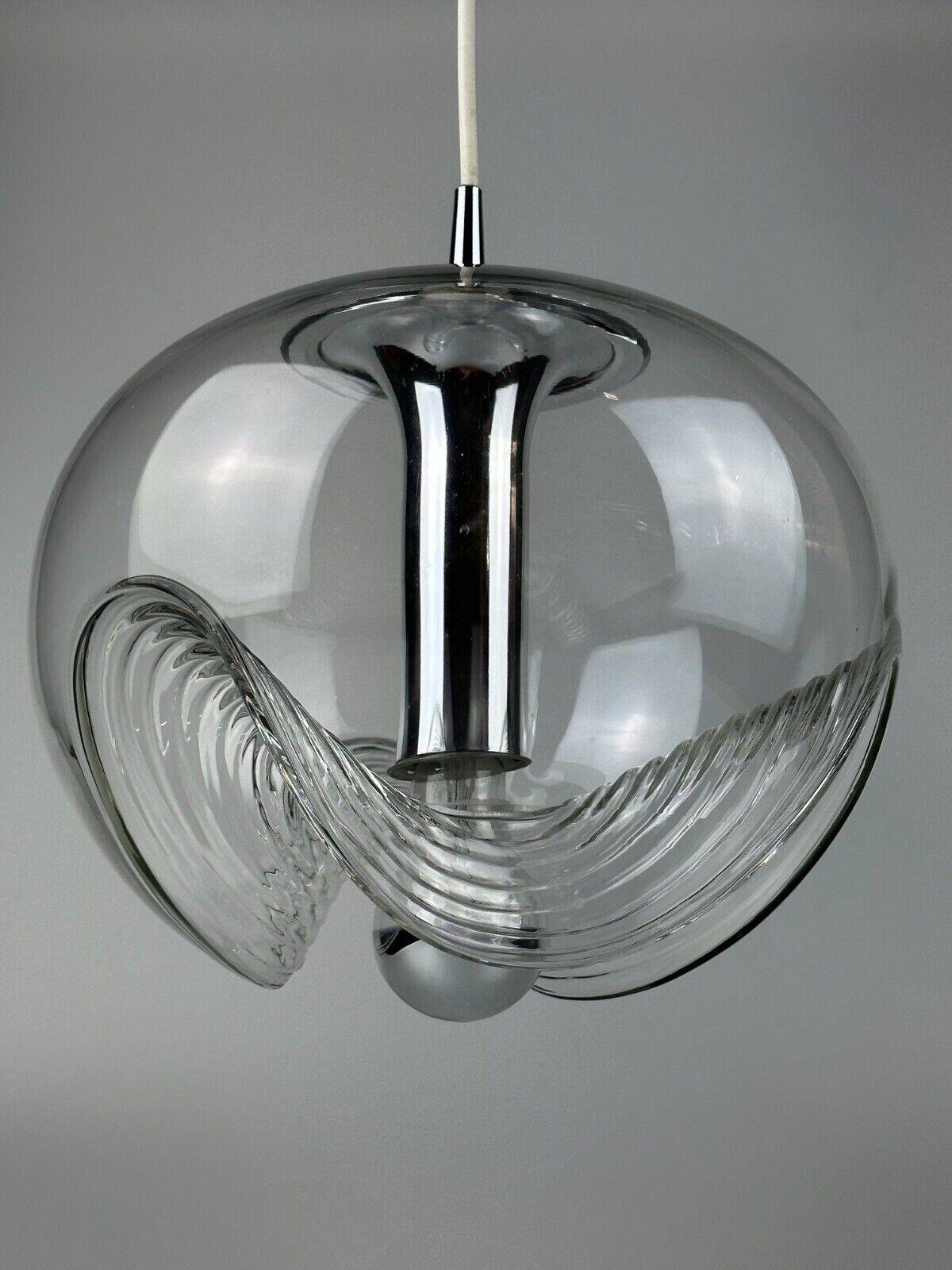 60s 70s ceiling lamp hanging lamp Peill & Putzler "Wave" Koch & Lowy Design