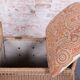 Czech Art Deco Stool in Wood and Hemp, 1940s