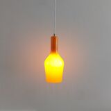 Orange Murano glass pendant lamp by Gino Vistosi for Vistosi, Italy 1960's