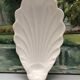 Trinket bowl in antique porcelain, shell-shaped