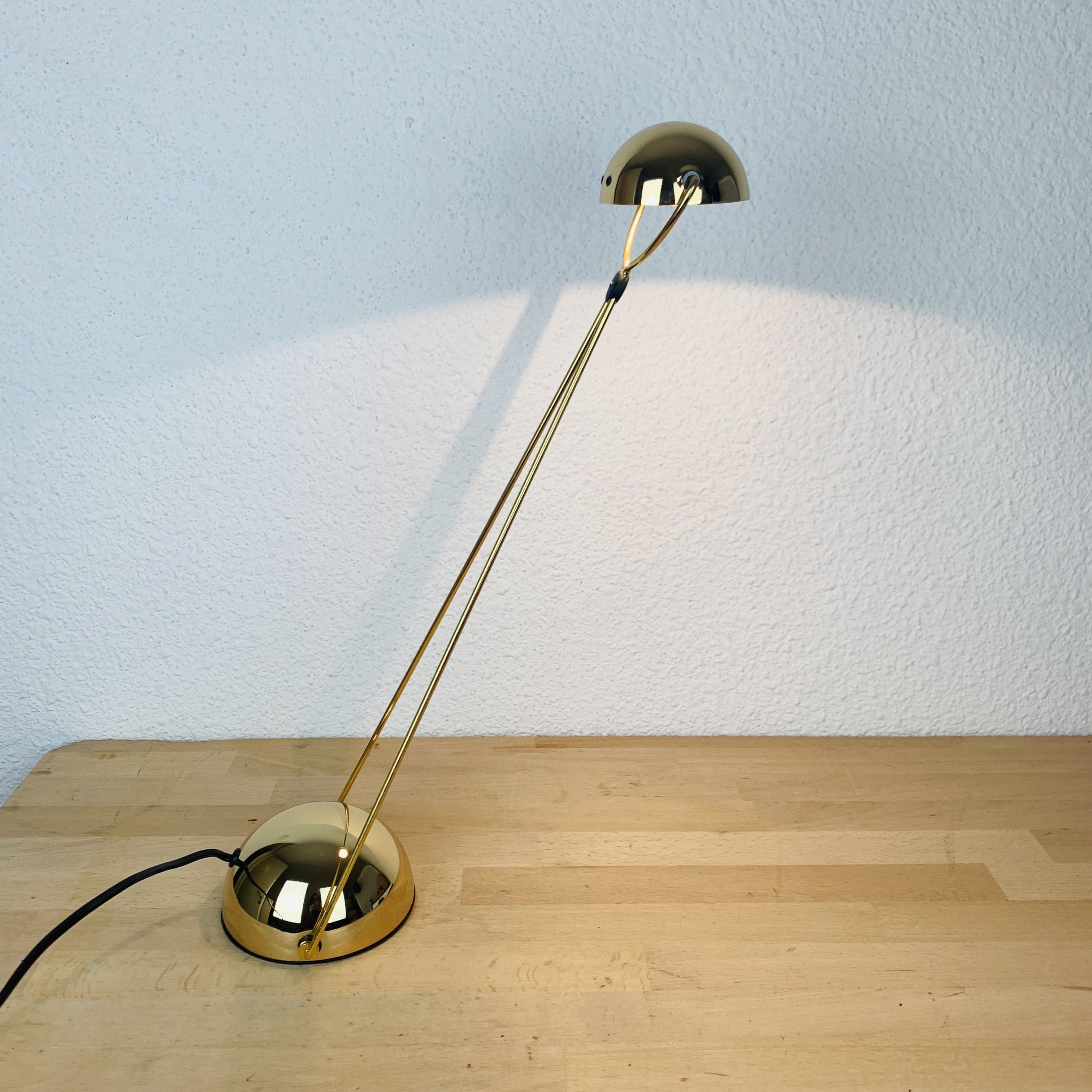 Meridiana lamp by Paolo Piva for Stefano Cevoli, gilded