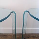 Fiam Italia glass side tables