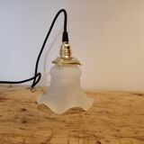 Vintage opaline portable lamp