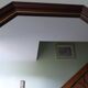 Solid wood mirror with gilded metal edging 47.50x 67 cm
