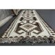 Tapis vintage turc en laine et coton beige noué à la main, années 1970