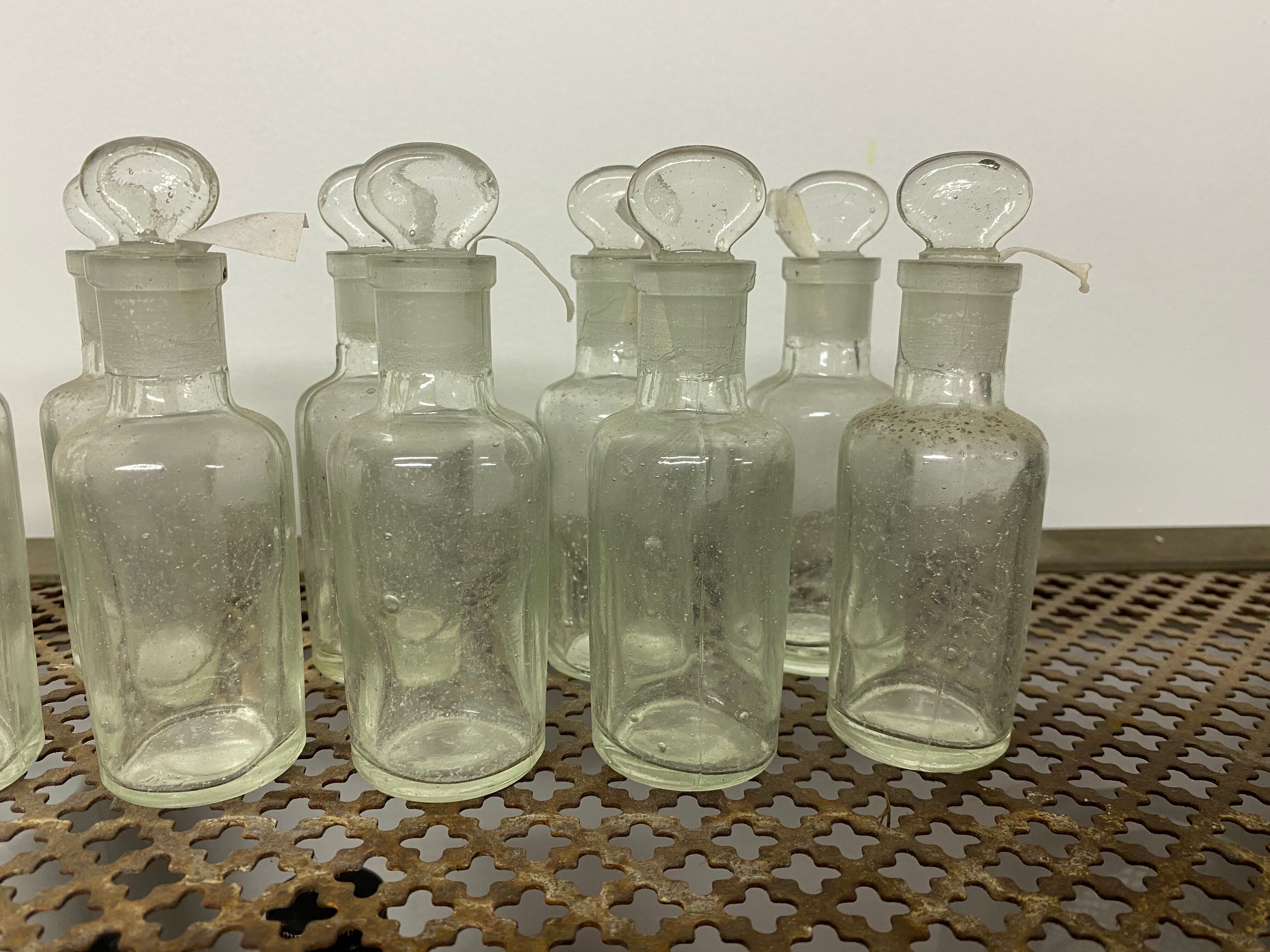 Set of 12 apothecary vials