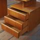 Mid-Century Modern Writing Desk in Oak by B. Landsman, Czech, 1950s