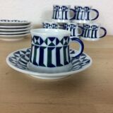 Coffee or tea service Sargadelos porcelain 6 cups