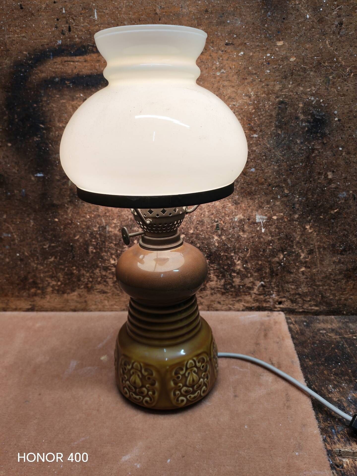 Mirostowice table lamp PRL Poland by Adam Sadulski 1970