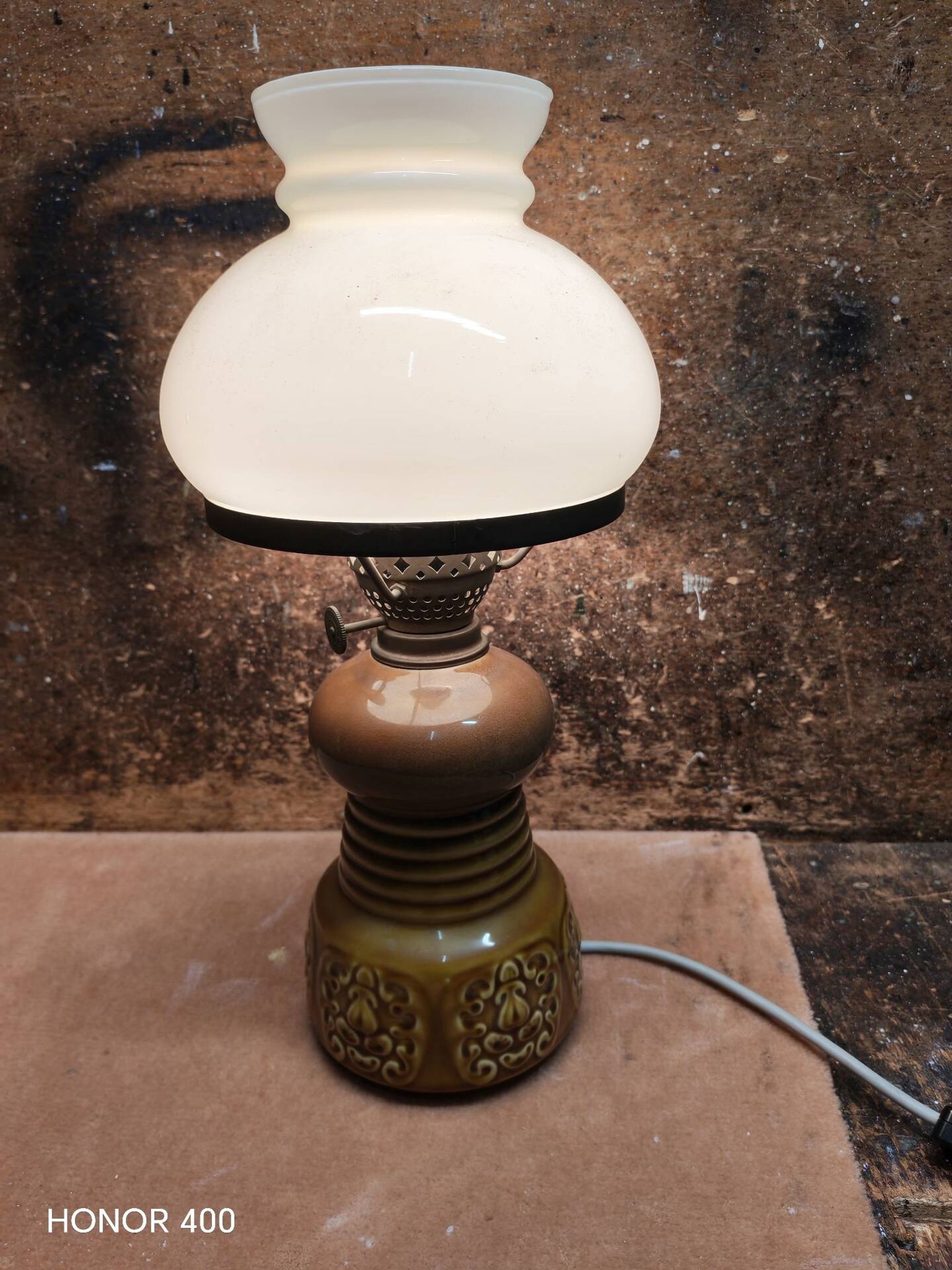 Lampe de table Mirostowice PRL Pologne par Adam Sadulski 1970