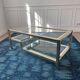 Vintage gold and silver coffee table