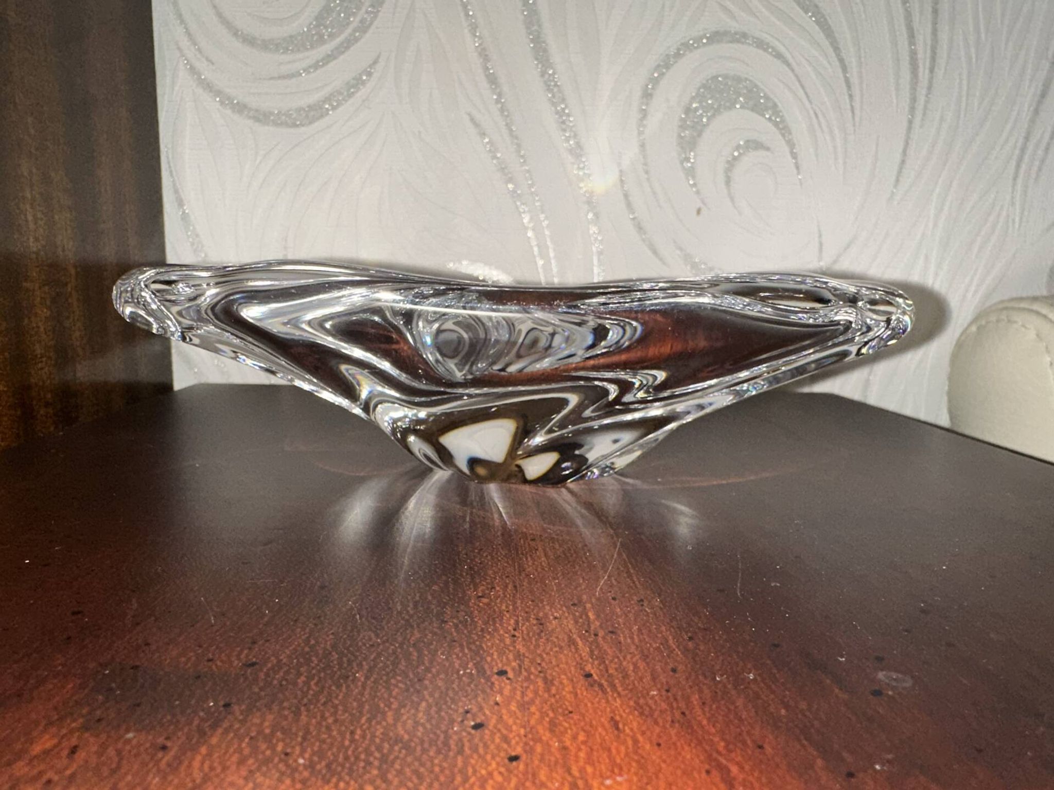 Vide poche en cristal de Baccarat moulé