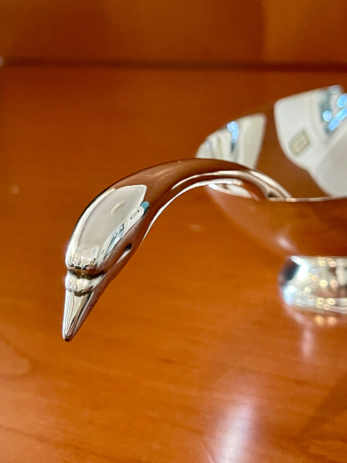 Christofle Gallia sauce boat by Christian Fjerdingstad, Swan model