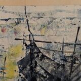 Marine ink and watercolor