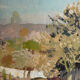 Landscape with goat, signed Lagrange.