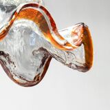 Glass pendant light, vintage, 1960