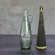 Bouteille scoubidou vintage, noir & jaune