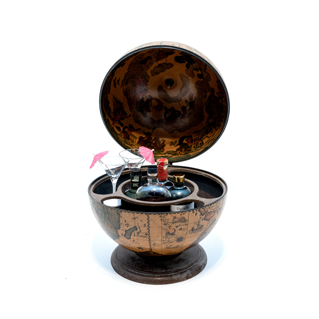 Bar globe terrestrial, Italy, 1970