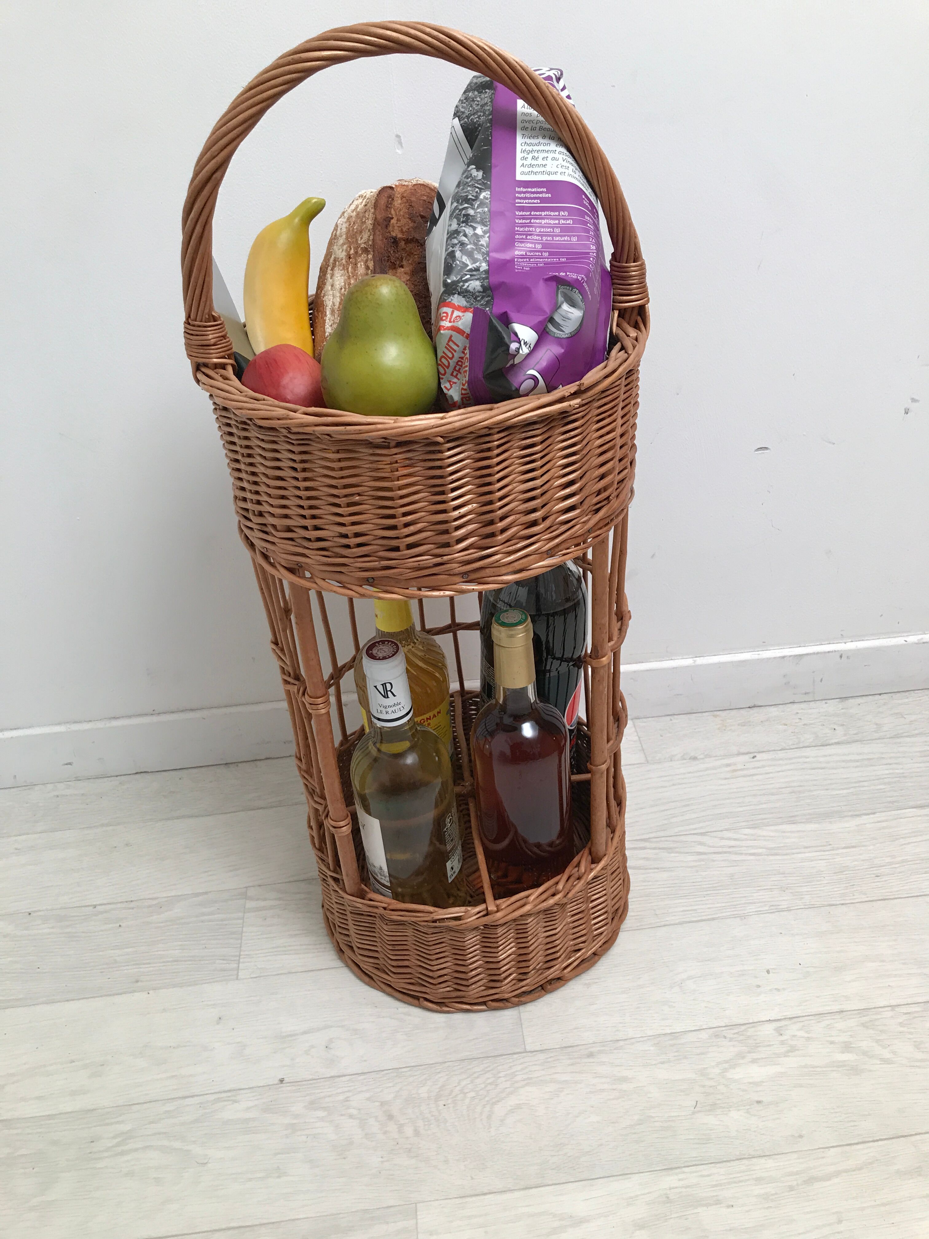 Bottle holder or wicker picnic