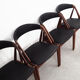 Lot de 4 chaises de Kai Kristiansen 1970