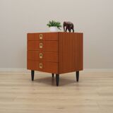 Teak chest of drawers, Danish design, 1970s, production: Denmark