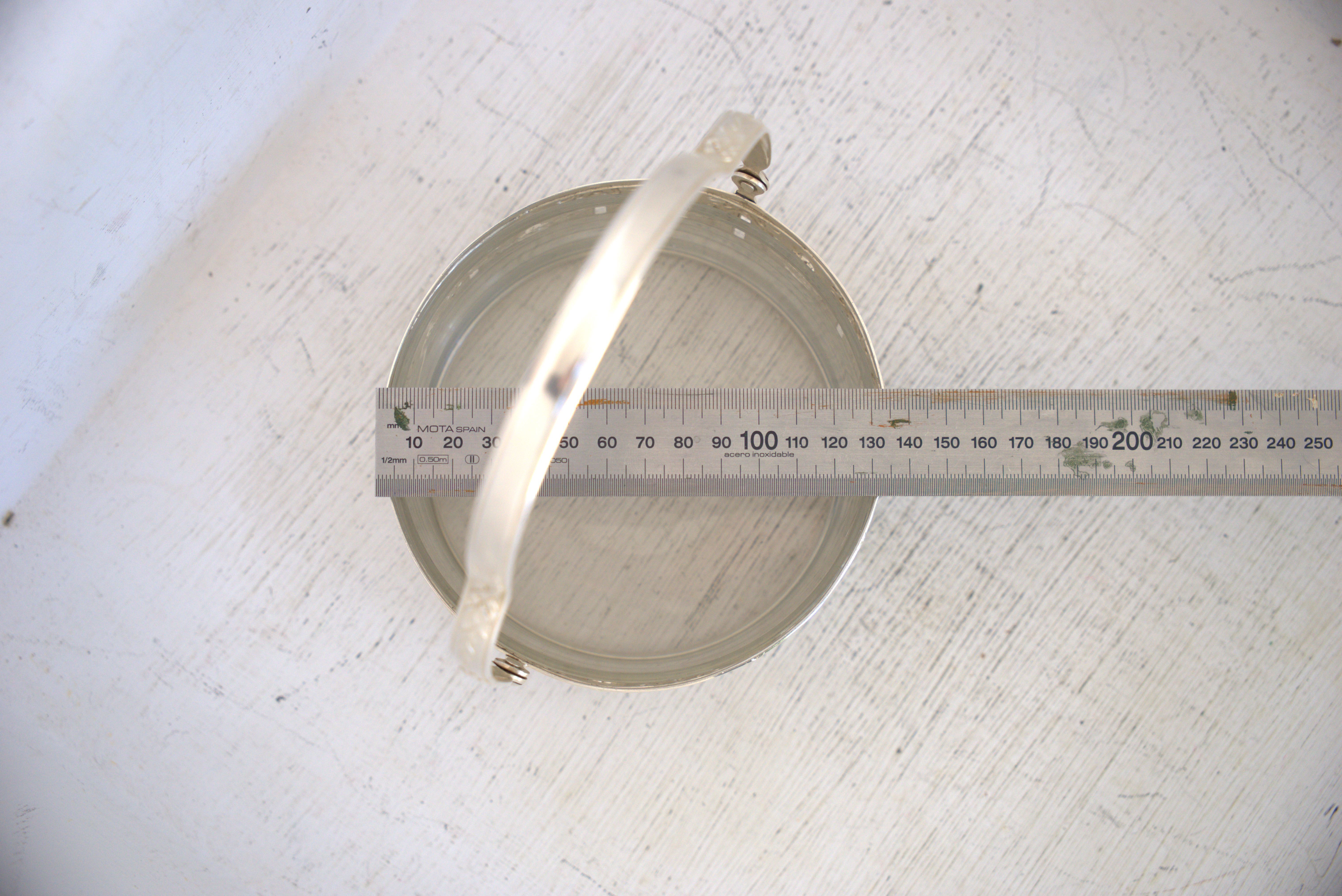 Silver metal candy box and pliers