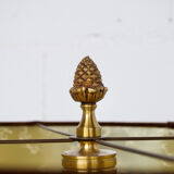 PAIR OF GILDED METAL LAMPS  70'