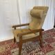 Vintage reclining armchair in wood and fabric – 1960s/70s