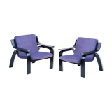 Pair of armchairs, Italy, 1960s