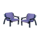 Pair of armchairs, Italy, 1960s