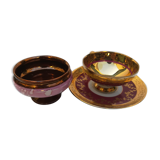 Tasse à thé en porcelaine et coupe en faïence de Jersey