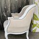 Bergère St Louis XV white rechampi 20th century