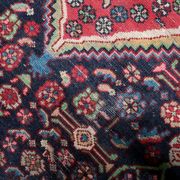 Antique Persian Hamadan handmade rug 3.8' x 6.7' 1920s - 1C1215