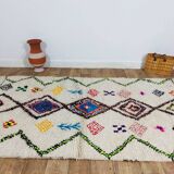 Handmade wool Berber rug 242 X 138 CM