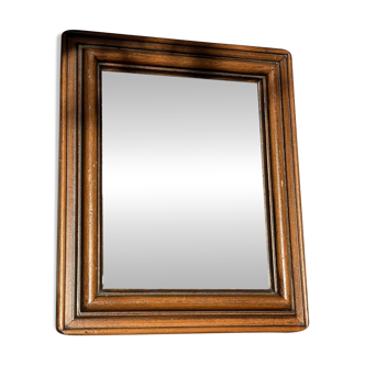 Antique wooden wall mirror