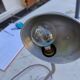 Vintage Aluminum Lamp from the 60s