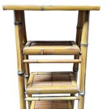 Foldable rattan shelf