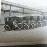Old photograph 1900 automobiles of the State Railways