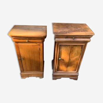 2 Louis Philippe nightstands from the 19th century
