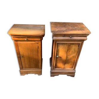 2 Louis Philippe nightstands from the 19th century